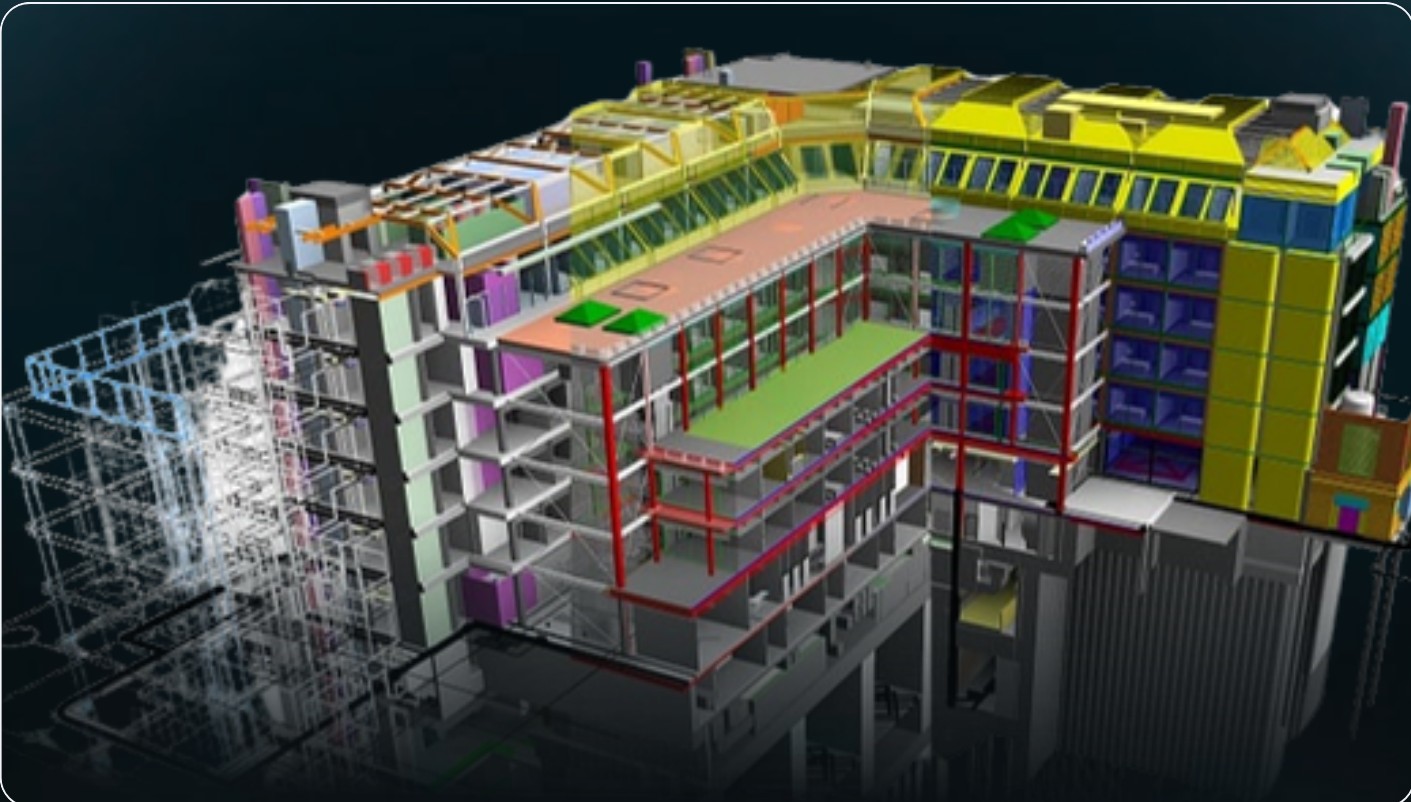 Modelo BIM de un edificio hospitalario por disciplinas